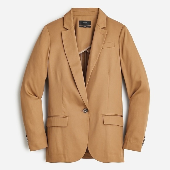 J.Crew Alfie blazer in Gramercy twillItem BK024 light cappuccino